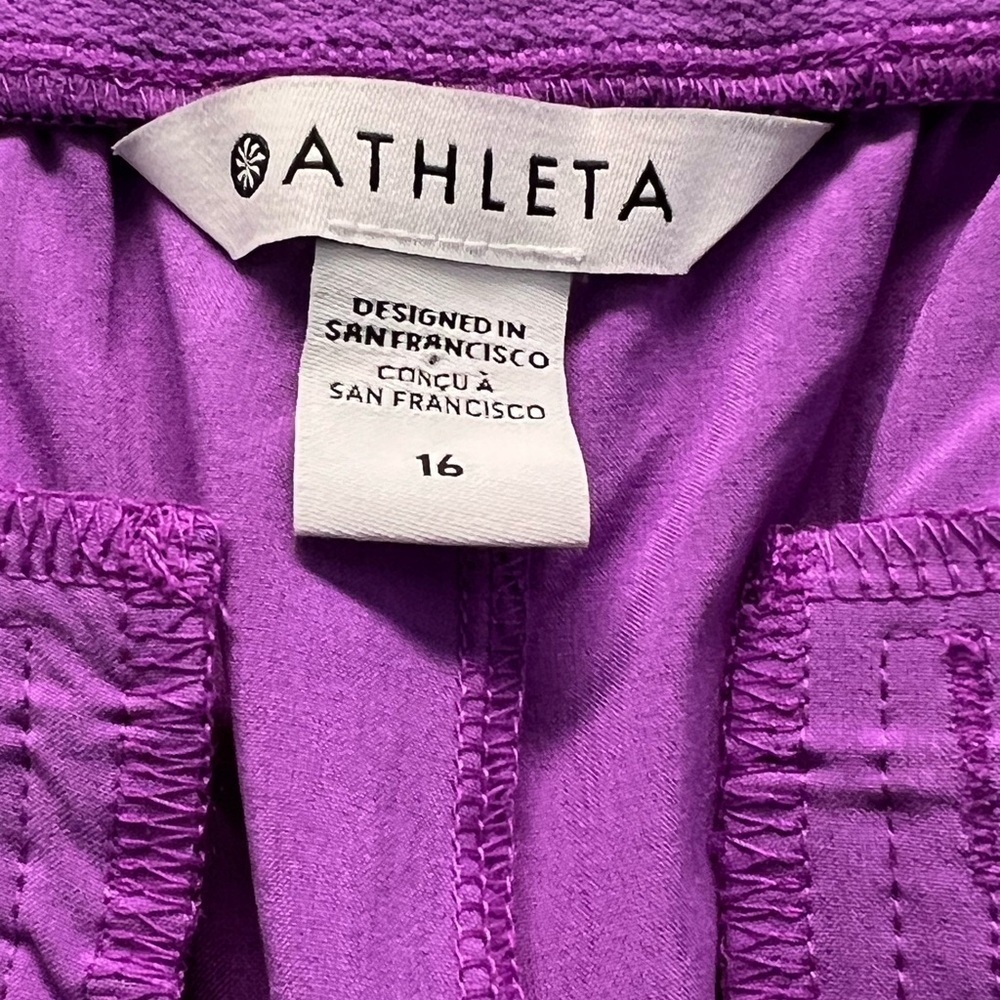 Athleta Brooklyn Heights High Rise Pants -Jazzy Purple Plus-Size 16 - Picture 8 of 11